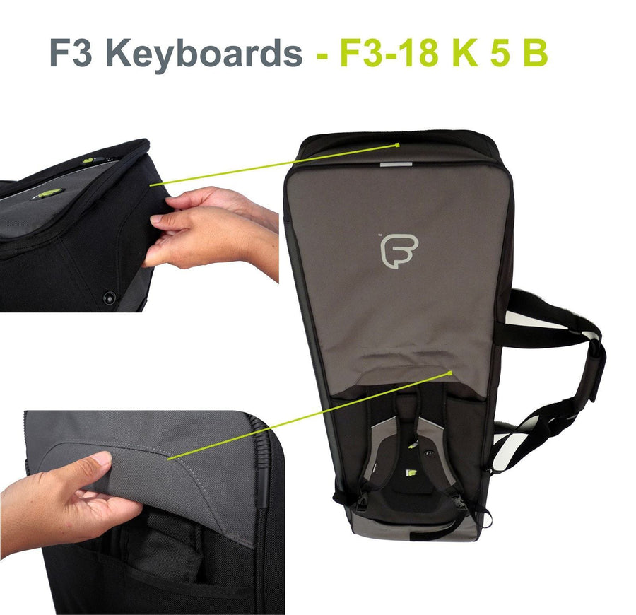 Gig Bag for Keyboard 05 (49-61 keys), Keyboard & Synthesizer gig bags,- Fusion-Bags.com - Keyboard 05 (49-61 keys) Gig Bag - Fusion-Bags.com