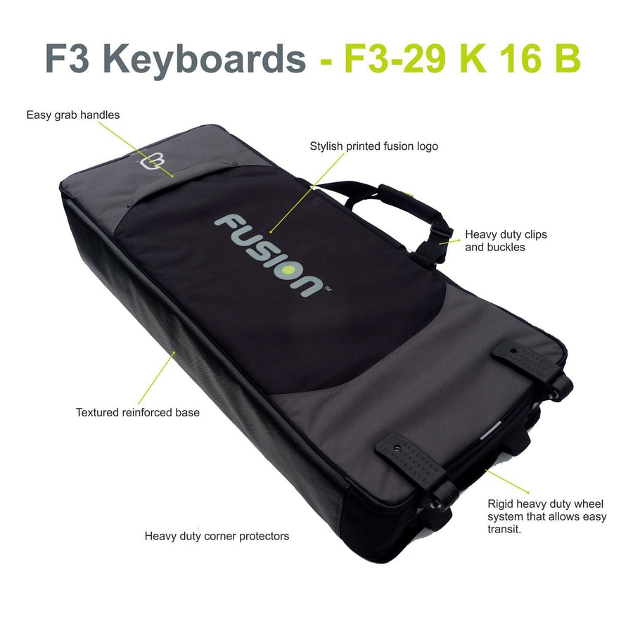 Gig Bag for Keyboard 16 (76-88 keys), Keyboard & Synthesizer gig bags,- Fusion-Bags.com - Keyboard 16 (76-88 keys) Gig Bag - Fusion-Bags.com