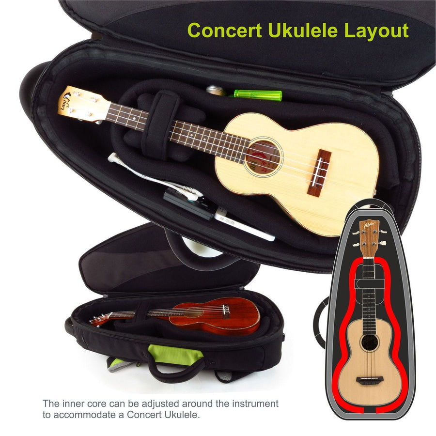 Gig Bag for Premium Soprano & Concert Ukulele, Ukulele Gig Bags,- Fusion-Bags.com - Premium Soprano & Concert Ukulele Bag - Fusion-Bags.com