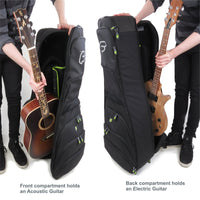 Double Guitar Bag for Acoustic and Electric Guitars | Fusion Bags 