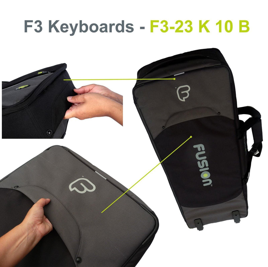 Gig Bag for Keyboard 10 (61-76 keys), Keyboard & Synthesizer gig bags,- Fusion-Bags.com - Keyboard 10 (61-76 keys) Gig Bag - Fusion-Bags.com