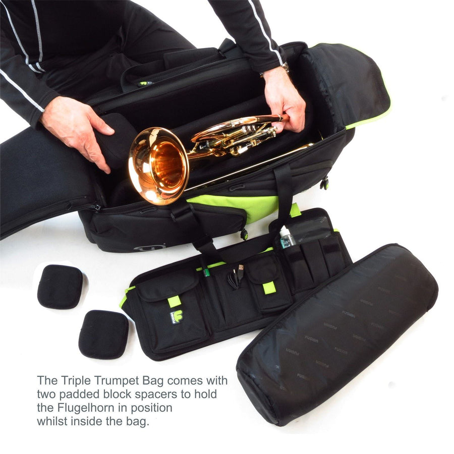 Gig Bag for Premium Triple Trumpet, Brass Gig Bags,- Fusion-Bags.com - Premium Triple Trumpet Bag - Fusion-Bags.com