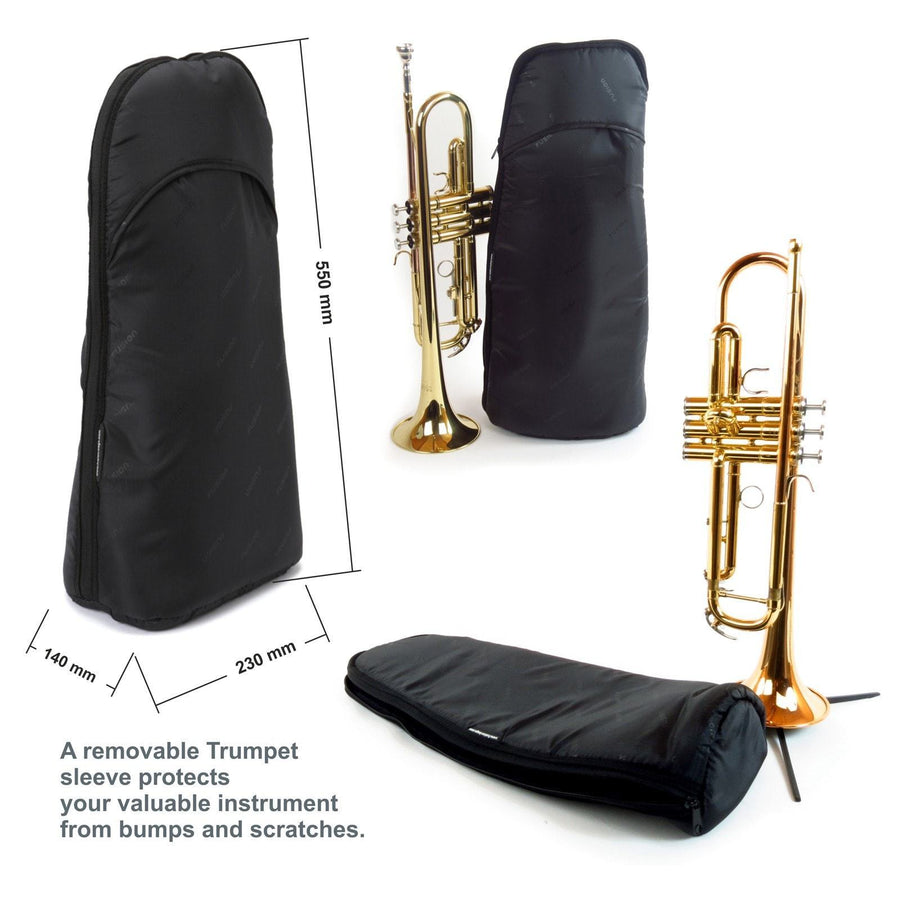 Stagg Trompet Gigbag kopen - Zwarte hoes voor Bb-trompet bij Music All In Stagg Trompet Gigbag kopen - Zwarte hoes voor Bb-trompet bij Music All In