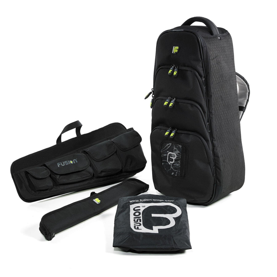 Fusion Bagpipe Case with rain-cover, chanter pouch and accessory panels - Urban Bagpipe Bag - Fusion-Bags.com